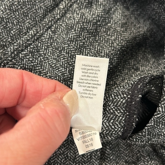 Athleta Tight Legging Pants Herringbone Houndstooth Mercer High Rise Grey Black - Picture 16 of 16